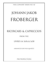 Ricercars and Capriccios From The Livres De 1656 and 1658 Viol Quartet cover